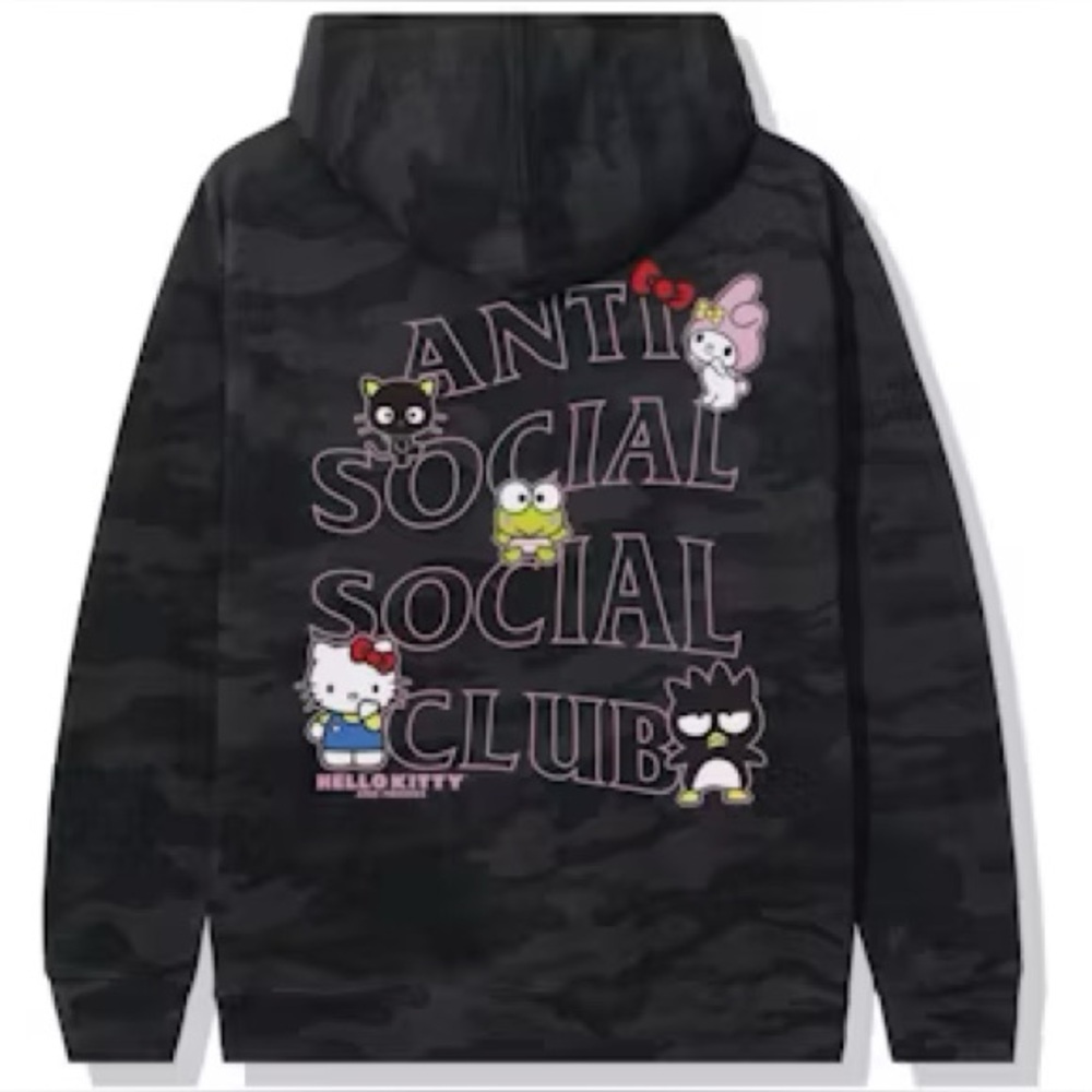 Anti social social club x hello kitty hoodie